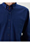 Regular Fit Long Sleeve Linen Blended Men's Shirt - 3