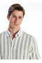 Regular Fit Short Sleeve Striped Dobby Men's Shirt - 3