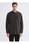 Esvab • Modern & Distinctive Standard Fit Stand Collar Long Sleeve Men's Shirt