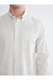 Regular Fit Striped Men's Linen Blend Shirt - 3