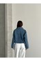 Belt Detail Oversized Jean Denim Jacket - 2