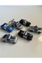 Pull and Drop Metal Police Cars 6-Piece Set 8 cm Cars
