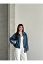 Belt Detail Oversized Jean Denim Jacket - 5