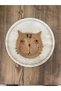 Set of 3 Wooden Coasters with Cute Cat Figures – Candle Holder – Decorative Coasters Cobalt In. - 5