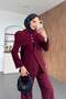 Bergen Buttoned Suit Burgundy - 4