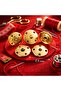Click-On Hand-Attached Metallic Light Gold Coated Button 2.5 cm 1 Pack 4 Pieces