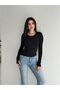 Women's Finger-Through Detailed Blouse - 5