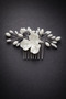 Pearl Flower Bridal Comb Hairpin – Wedding and Engagement Hair Accessory (10 cm) - 2