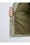 Green Shirt Collar Suede Look Women's Jacket - 4