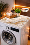 Washing Machine and Dryer Cover Non-Slip Washable Machine Top Protection Pad Decorative Mat - 2