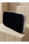 Black Color Imported Luxury K Velvet Chain Metal S Strappy Crystal Stone Women's Evening Dress Bag - 6