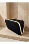 Black Color Imported Luxury K Velvet Chain Metal S Strappy Crystal Stone Women's Evening Dress Bag - 9