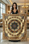 Italian K Velvet Y Washable m Tablecloth 95X95 cm Classic D Patterned Decorative Living Room Tablecloth - 3