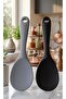 2 Pieces of Hard-Tipped Silicone Rice Spoon, High Heat Resistant, Fireproof, Non-Stick, 22 cm - 2