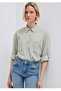 Button Detailed Loose Fit Women's Shirt - 2