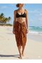 Premium Women's Viscose Pareo Beach Dress-80X135 cm Sarong That Can Be Converted to a Dress in Leopard and Multicolor - 6