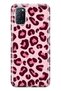 Oppo A52 / A72 / A92 Compatible Pink Transparent Phone Case Pack of Leopard Printed