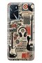Oppo A16 / A55 Compatible Music Collage Patterned Transparent Phone Case