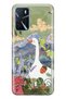 Oppo A16 / A55 Compatible Goose and Nature Illustration D Patterned Transparent Phone Case