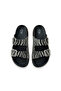 Women's Soft Orthopedic Non-Slip Sole Stone-Embellished Two t Buckled Daily Slippers - 5