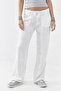 Bethe Beyaz Linen Adjustable Waist Low-Rise Pants - 7