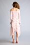Asymmetrical Floral Regular Waist Combed Cotton Lining Tulle Skirt H0802Ax26Sp - 7