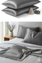 Silk Satin Pillowcase Set of 2 - 50X70 cm - Hair and Skin Friendly + Gift Buckle - 6