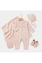 Girl's 5-Piece Knitwear Hospital Set - Washed Fabric - Natural Cotton - 3