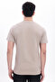 Men's Cream Basic T-Shirt – Regular Fit Crew Neck 100% Cotton 30/1 Single Jersey Fabric Casual T-Shirt - 5