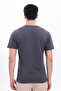 Men's Anthracite Basic T-Shirt – Regular Fit Crew Neck 100% Cotton 30/1 Single Jersey Fabric Casual T-Shirt - 5