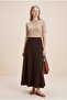 Imported Fabric Stretch Fabric Crepe Kilogram A-Line Skirt - 2