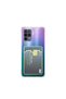 Oppo Reno 5 Lite Compatible Card Holder in Wallet Transparent Edge Protected Corners Tank Phone Case