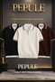 Men's 3-Piece Polo Neck Knitwear Textured Half-Zip Regular Cotton Pack T-Shirt