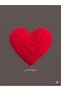 Heart Pillow Puffy Furlove Material 2 Pieces Puffy Furlove 56 Red and Bead Fiber Set Gift - 2