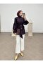 Denim Hijab Balloon Detailed Belted Shirt - 2