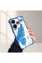 Redmi 13 4g Compatible Kelebek Printed Transparent Silicone Shock Absorbing Case Stylish and Durable