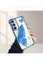 Samsung Galaxy A35 Compatible Kelebek Printed Transparent Silicone Shock-Absorbing Case Stylish and Durable
