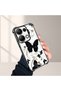 Redmi Note 13 Pro 4g Compatible Kelebek Printed Transparent Silicone Shock-Absorbing Case Stylish and Durable