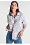 Striped Loose Fit Comfortable Cut Women's Shirt.
