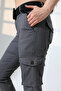 Linen Cargo Pocket Seasonal Trousers with Elastic Legs - 8