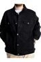 معطف جينز رجالي مقاس كبير باريس ستار 22800 أسود