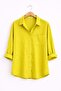 Women's 5-Pack Beige Lilac Black White Pistachio Green Cotton Oversize Linen Single Pocket Casual Shirt - 6