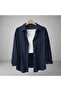 Women's 5-Pack Black White Blue Navy Red Cotton Pcs Oversized Linen Single Pocketed Casual Shirts - 5