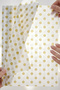 Gold Polka Dot Pack Wrapping Paper – Gift Wrapping Paper |   35X50 cm |   25 Pieces | - 3