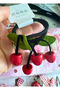 2-Piece Cherry Figured Elastic Buckle for Girls |   Cherry Lacing Buckle - 2