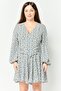 Women Floral Print Midi Dress, Multicolor