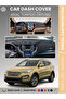 Hyundai̇ Santafe (2012-2017) Dashboard Cover Front Chest Full Fit Prevents Cracking K Non-Slip Easy Installation