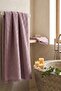 %100 Cotton Waffle Patterned Body Towel - Natural - 70X140 cm Bath and Beach Towel Lilac - 2