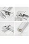 Inox Bowl Sink Faucet Waterfall Outlet High Basin Model Long Double Inlet Faucet Bathroom Mat Gray - 7
