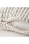 2 Pieces Square Throw Pillow Cover Off-White Color 50X50 Zippered Cover Pillowcase Inner Insert Not Included - 3